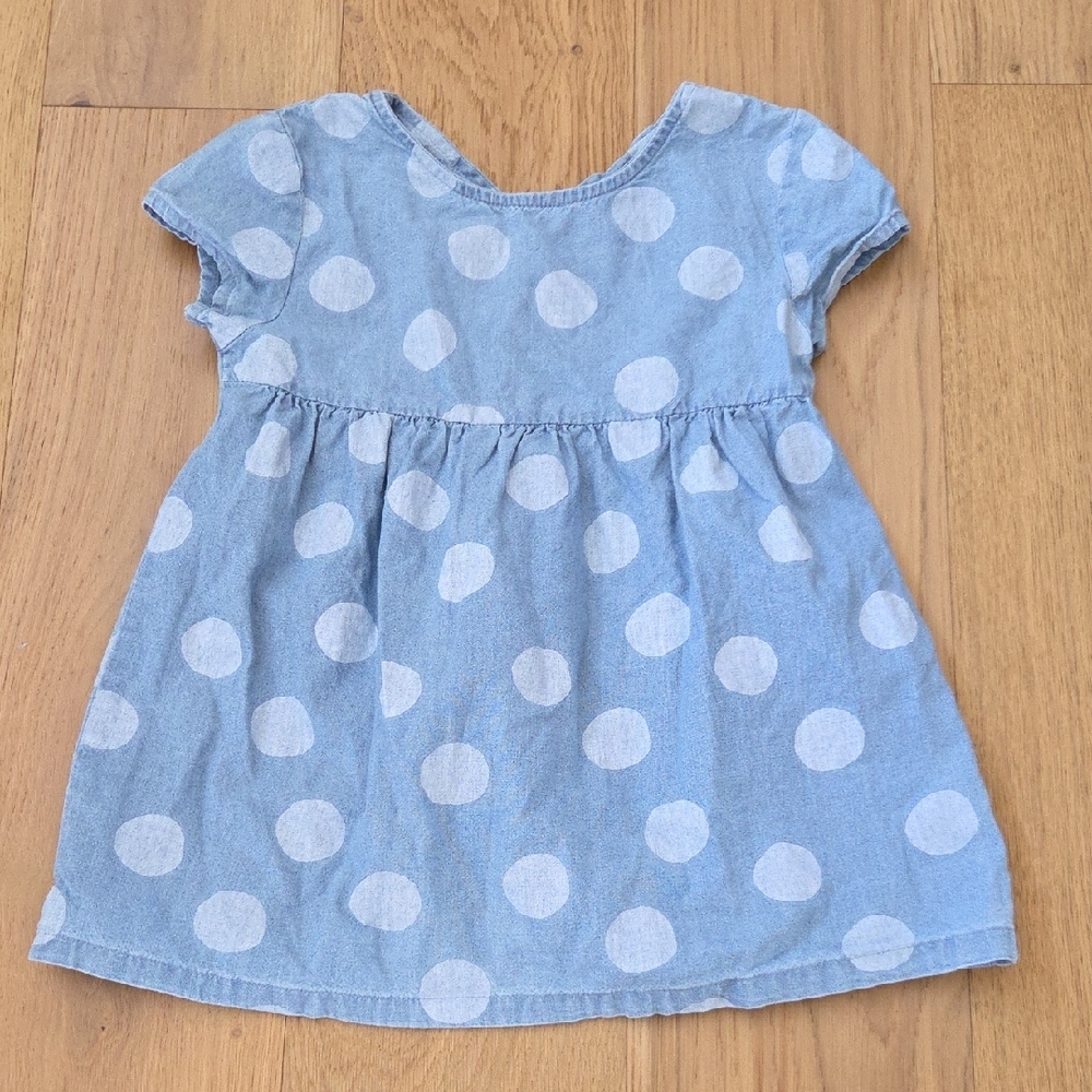 Blue Polka Dot Kids Top
